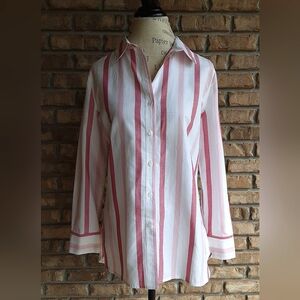Tyler Boe NWT Oxford Stripe Button Down Long Sleeve Shirt.